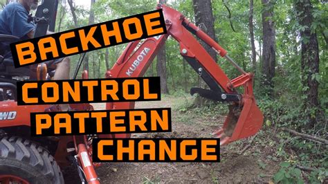 kubota excavator control pattern